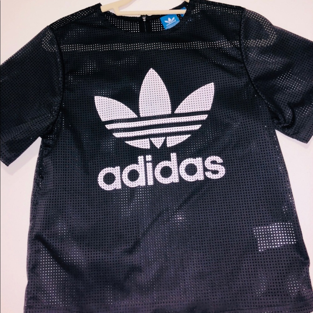 Adidas boutique jersey zip top
